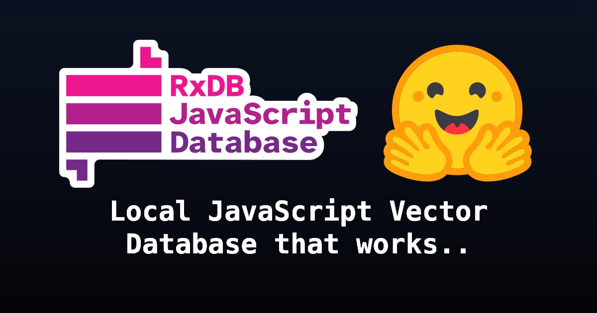 Local JavaScript Vector Database that works offline